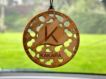 Choccy Pineapple hang-disc car freshener